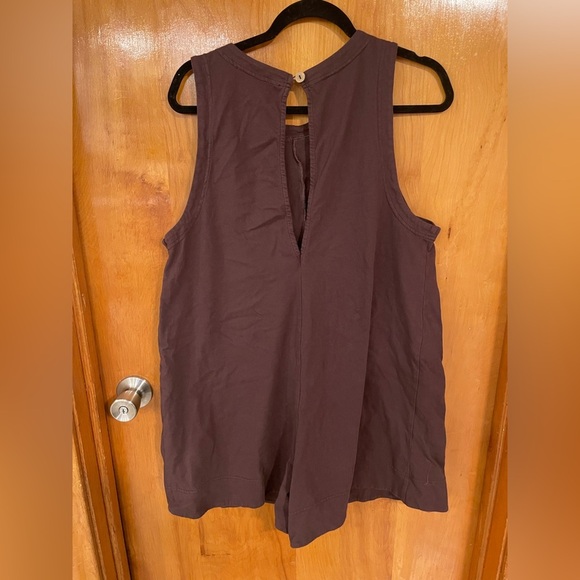 Free People Beach Elliot Romper in Fudge - Picture 4 of 6